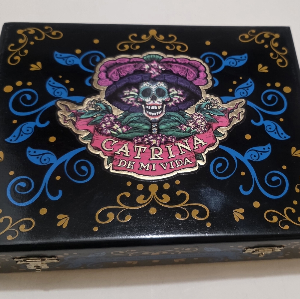 Catrina De Mi Vida Decorative Skull Empty Cigar Box. Amazing Craftmanship! Rare! - Picture 2 of 16